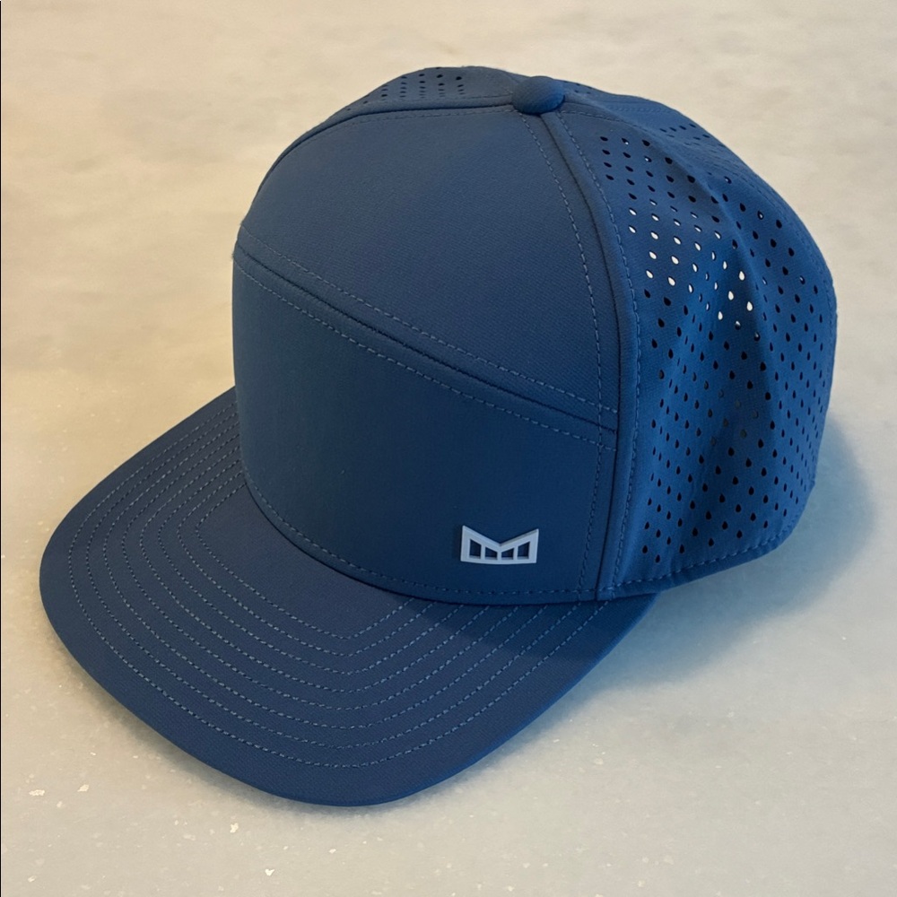 Men's Blue Perforated Cap by MELIN